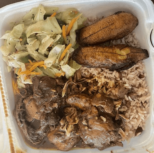 Brown Stew Chicken Combo plate